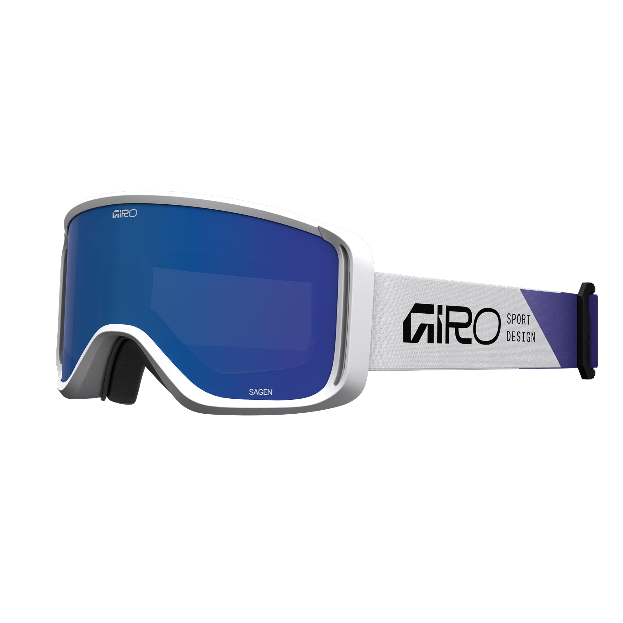 Giro SAGEN ANGLES Occhiali, Adulto Unisex, Bianco/Grigio Cobalto, OS