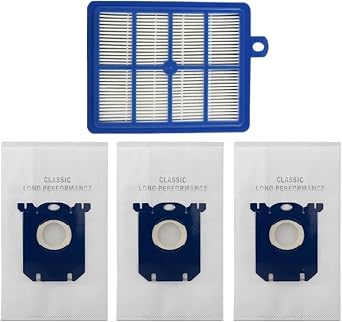 H12 HEPA Filter & Dust Filter Bag Compatible with Philips Electrolux Robotic Vacuums 001