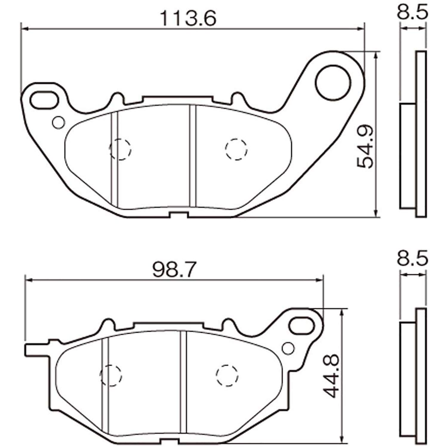 Amazon | デイトナ(Daytona) バイク ブレーキパッド ゴールデン