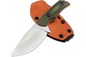 Hidden Canyon Hunter EDC Knife With Kydex Sheath and G10 Handles -...