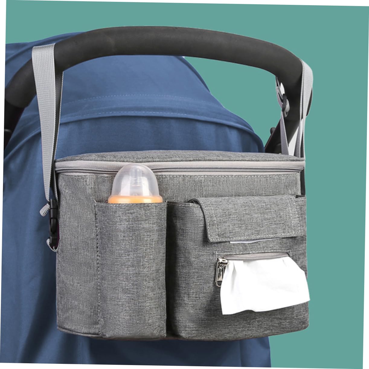 Bolsa para Pañales Multifunción para Cochecito, Nailon
