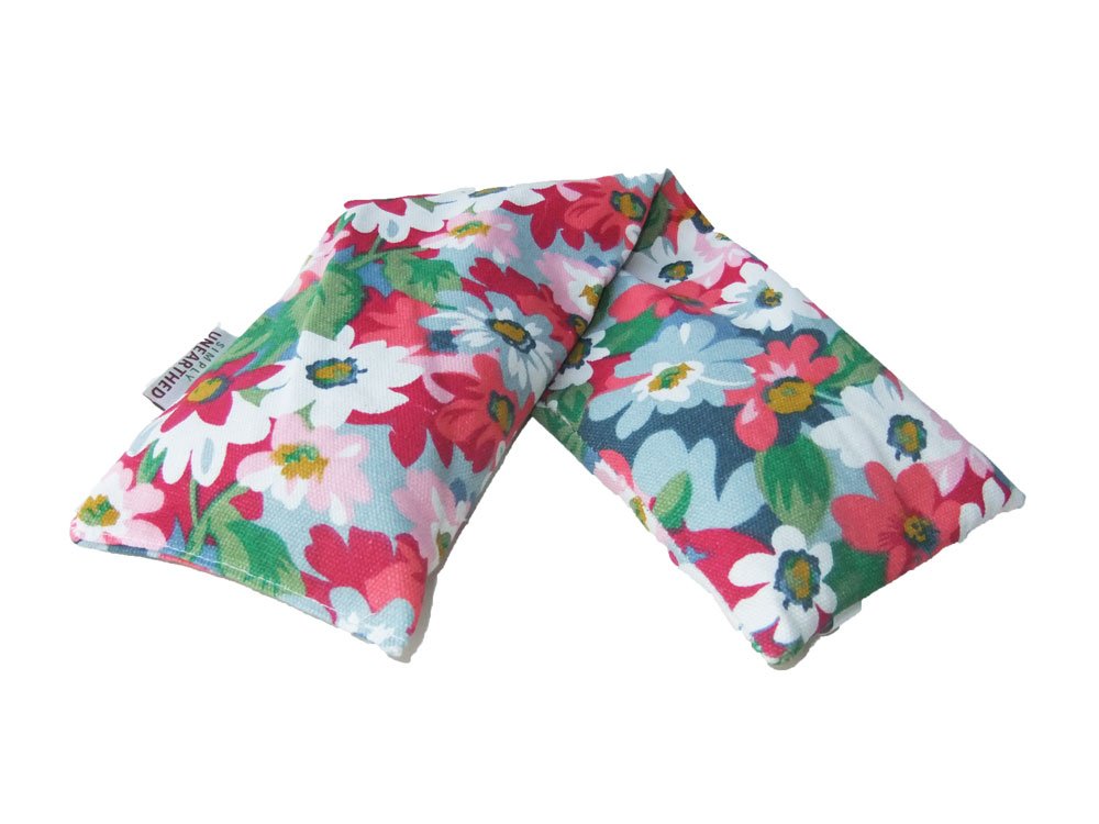 Lavender Microwave Wheat Bag Hot Pack Premium Cotton - Lemon Floral - Made in Britain