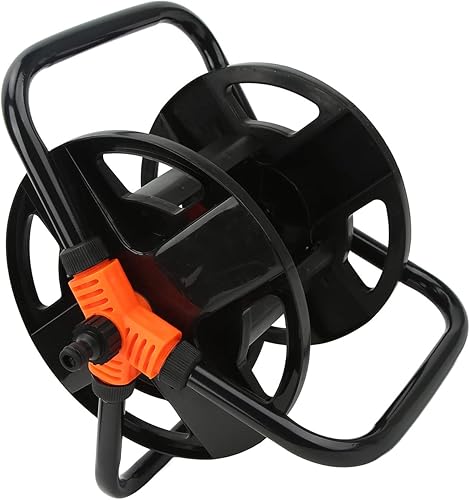 Miniatura 8 de Carrete de manguera de tubería de agua, herramienta de brazo único ABS, carrete de manguera de jardín, estante de almacenamiento de tubería de agua,