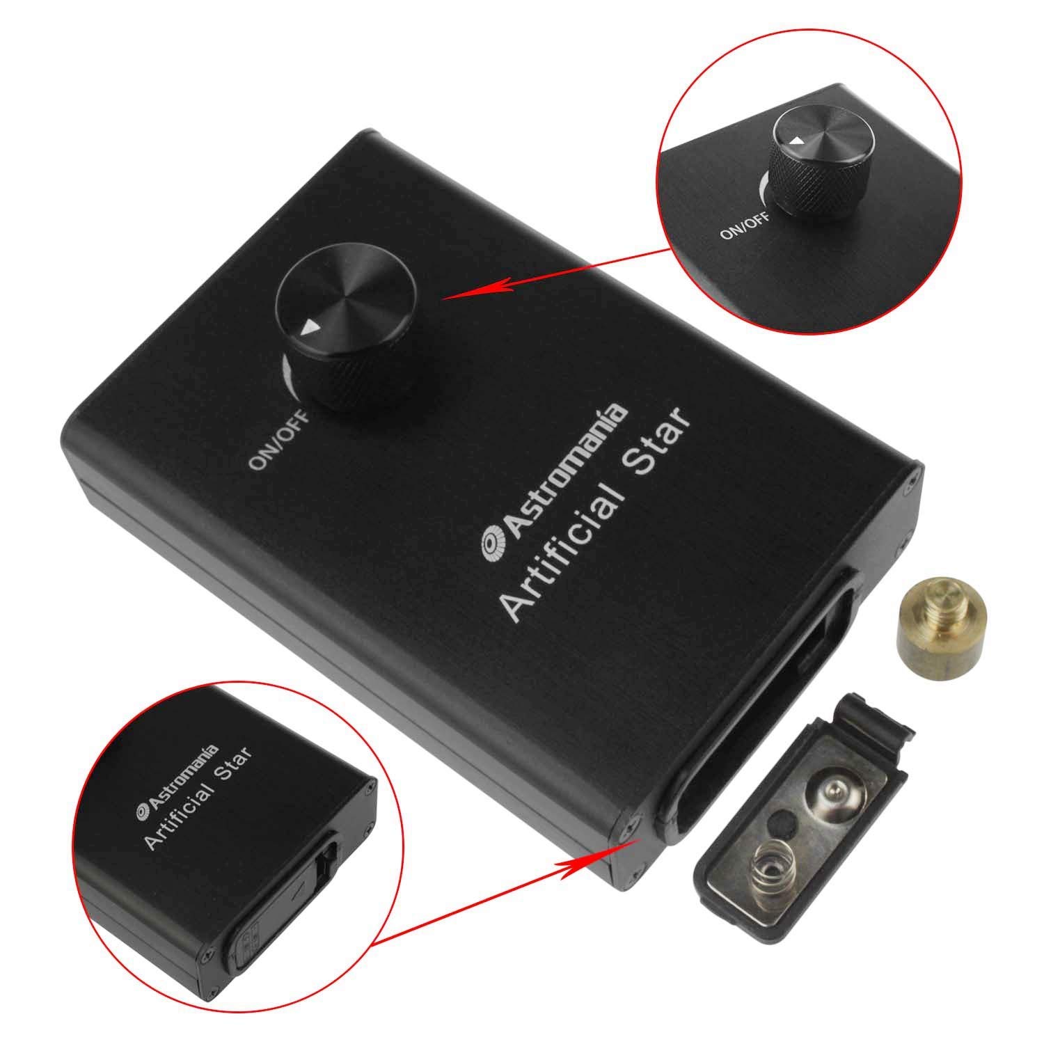 Astromania Artificial Star Dimmable for Telescope Tests and Collimation - Provides Perfect Adjustment of Your Telescope and Offers Also a Quick Testing Possibility