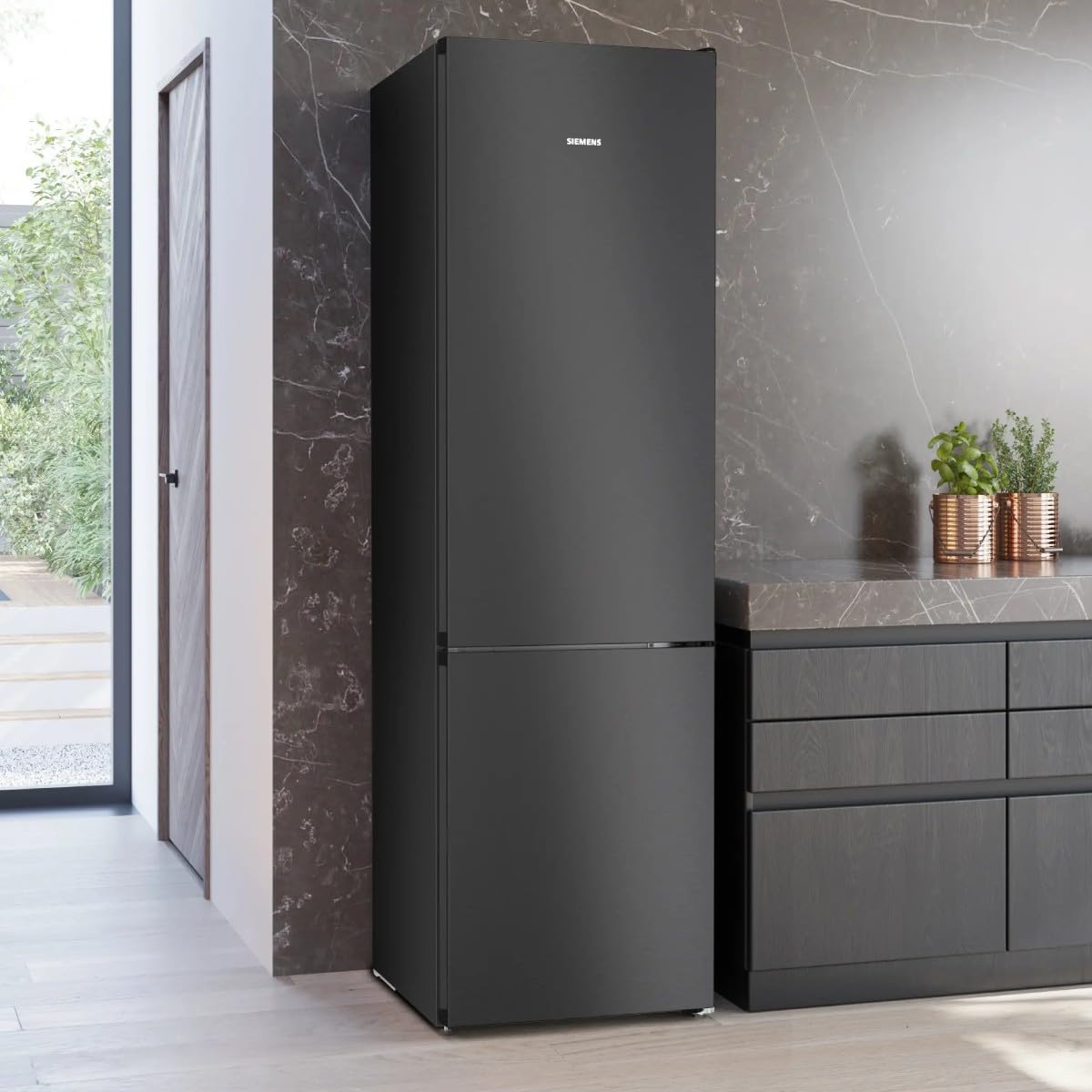 Frigorífico Combinado Siemens iQ300 KG39NVXCG 363L Cinzento