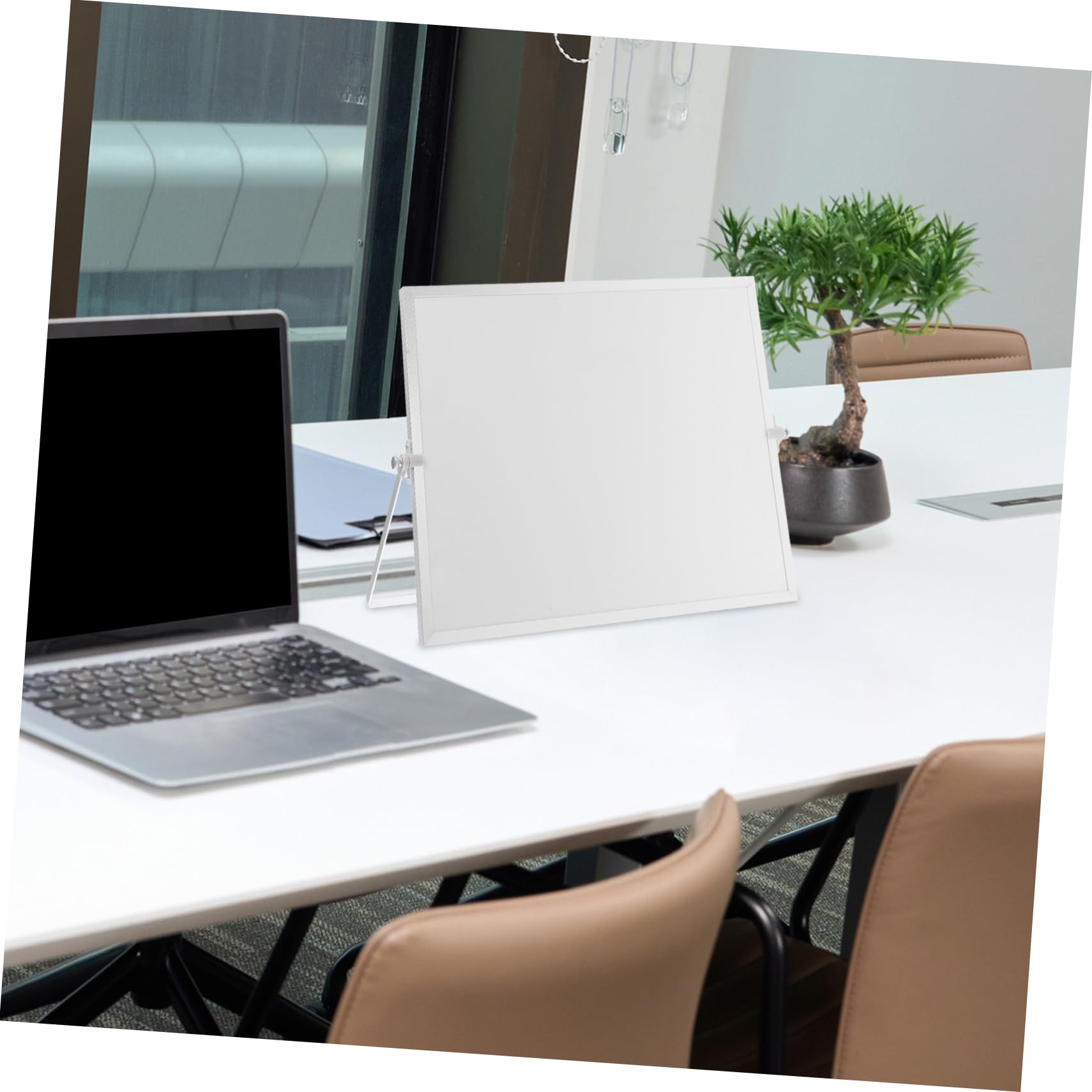 Tableau Blanc de Table Magnétique Double Face en Alliage D'aluminium