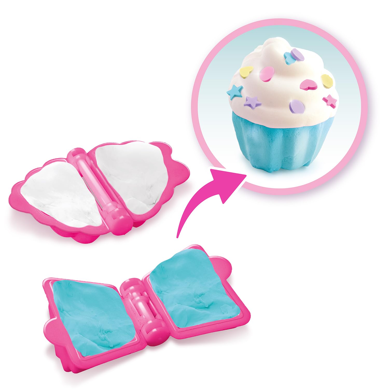 Canal Toys - P'tichou Doğum Günü Kedi Kutusu - Yaratıcı Çocuk Modelleme Hamuru Kiti - Kendi Renkli Doğum Günü Pastalarınızı Yapın - Eğlenceli El İşi ve Orijinal Hediye - GAB 015