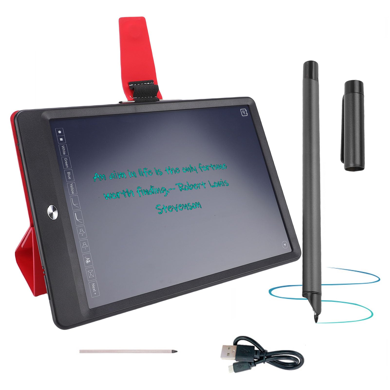 Annadue AI Smart Pen und Digitaler Notizblock für Notizen, Echtzeit -Synchronisationsstift Zum Digitalisierung, Konvertieren in Text und KI, das Tablet mit Regulärem Stift Zum Zeichnen