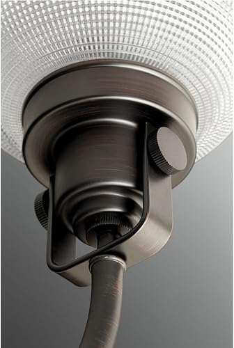 Miniatura 8 de Archie Collection - Lámpara de tocador para baño con 4 luces y cristal transparente de doble prisma, acabado en bronce veneciano