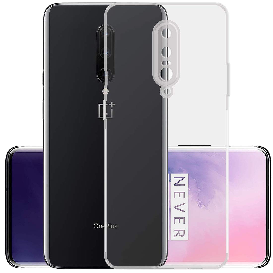YOFO Silicon Full Protection Back Cover for OnePlus 7 Pro (1+7PRO) / 7T Pro (Transparent) Shockproof Ultra Thin (B081LML3Y3) Amazon Price History, Amazon Price Tracker