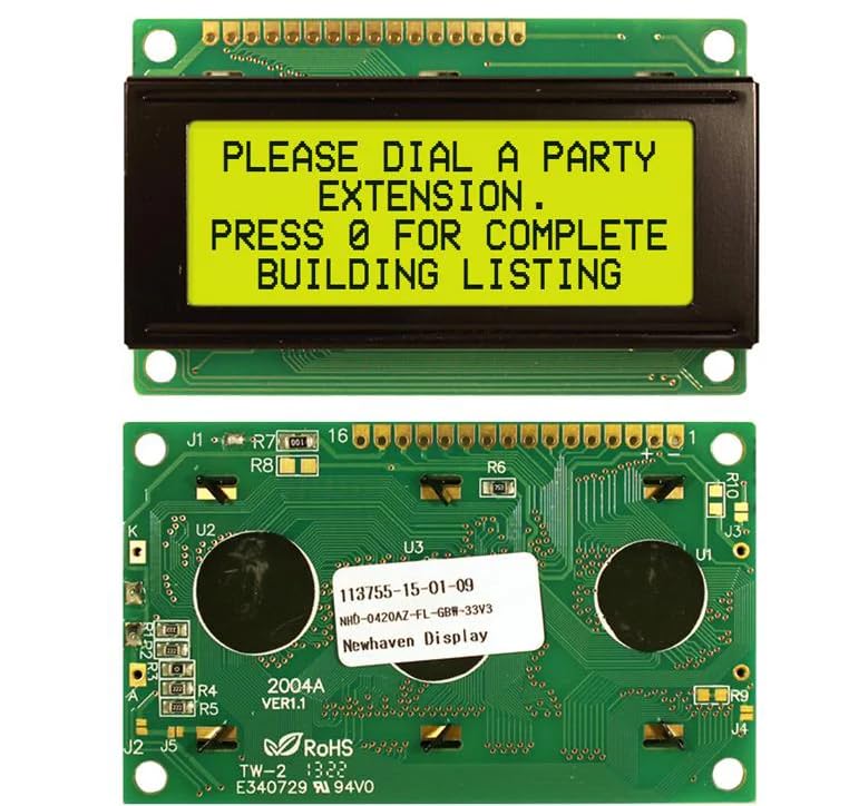 NHD-0420AZ-FL-GBW-33V3, LCD Character Display Modules & Accessories STN-Gray Transfl 77.5 x 47.0