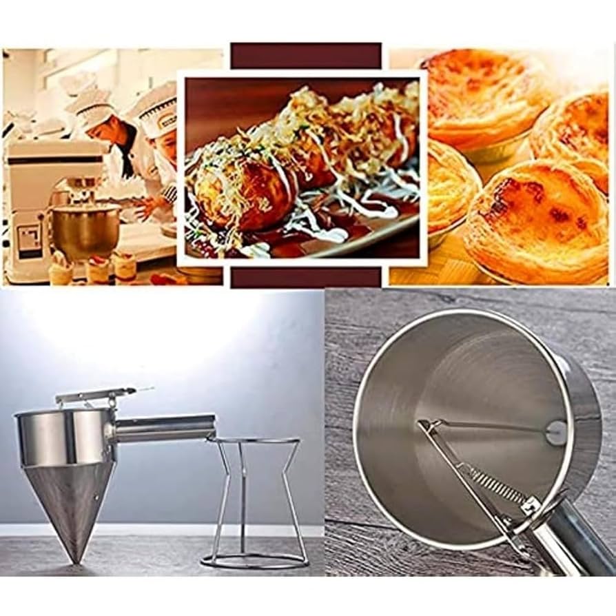 Amazon.co.jp: VesVas たこ焼き 漏斗 ステンレス製 チャッキリ