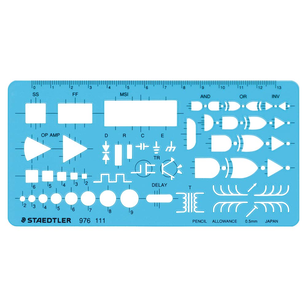 Staedtler Ruler Template Logic Circuit 976 111