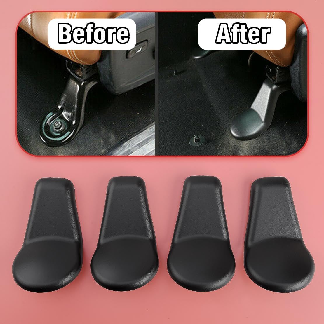 beler Seat Bracket Stand Cover Fixing Bolt Screw Trim Cap Set Fit for Toyota Tundra 2014-2021