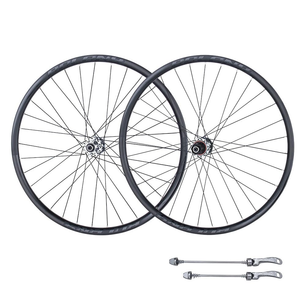 HOMSXPAC Mountain Bike Wheelset 26 27.5 29 Inch Quick Release Front Rear Bicycle Wheels Disc Brake Set Sealed Bearing Hubs (Blauw, 27.5inch)