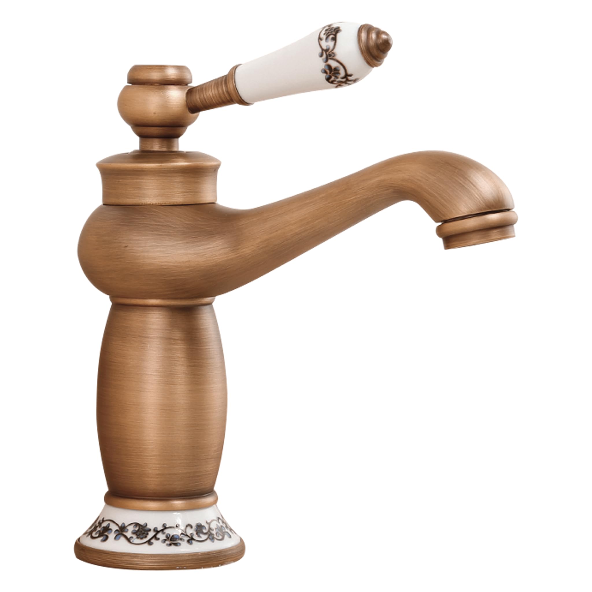 VALAZ Grifo Lavabo Negro Mate Monomando Redondo Serie Mijares