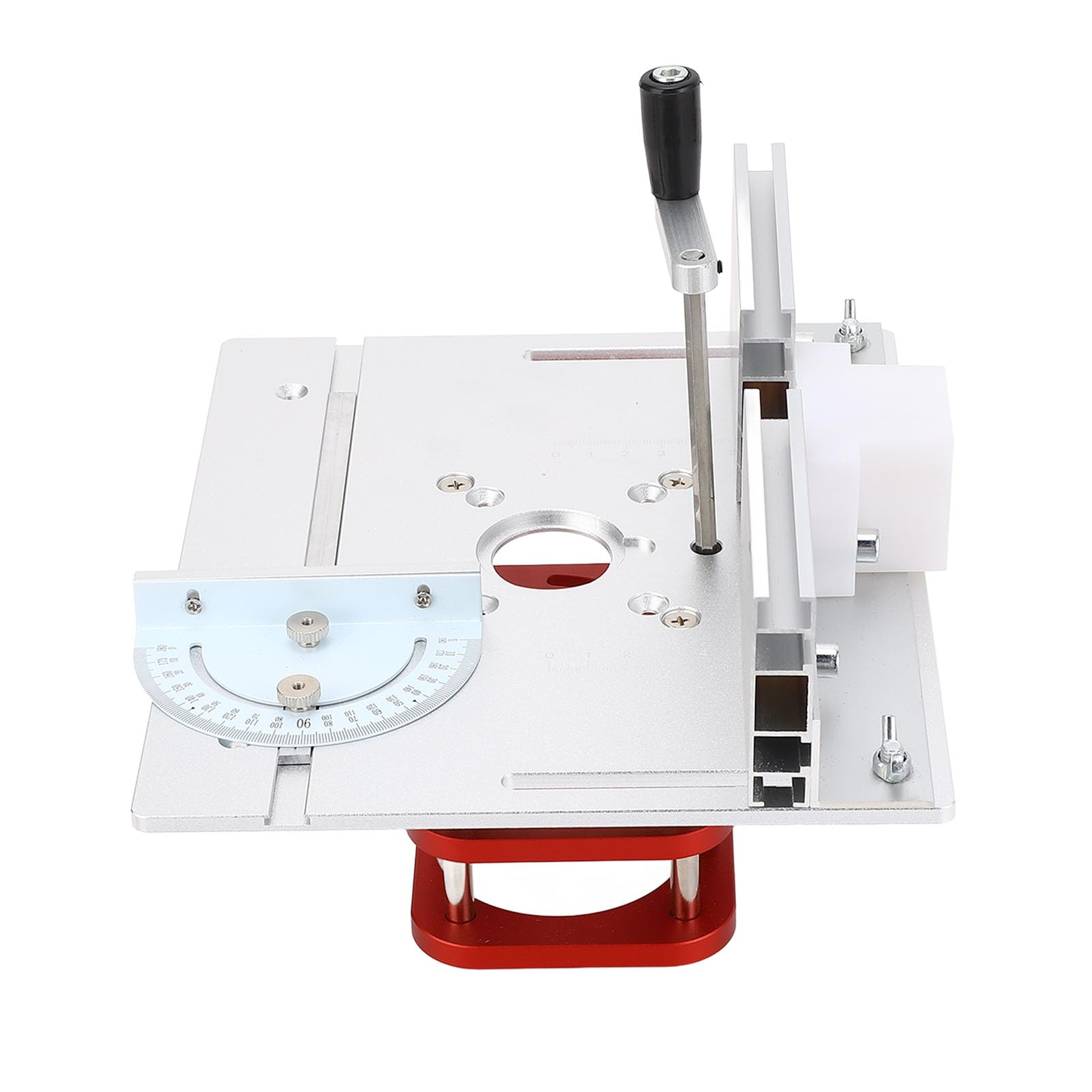 Router Kit 51mm Manual Lifting System Metal Construction Versatile Use for Woodworking Machinery Universal Design for Motor Diameter 64-66mm Easy Installation with 4 Mounting