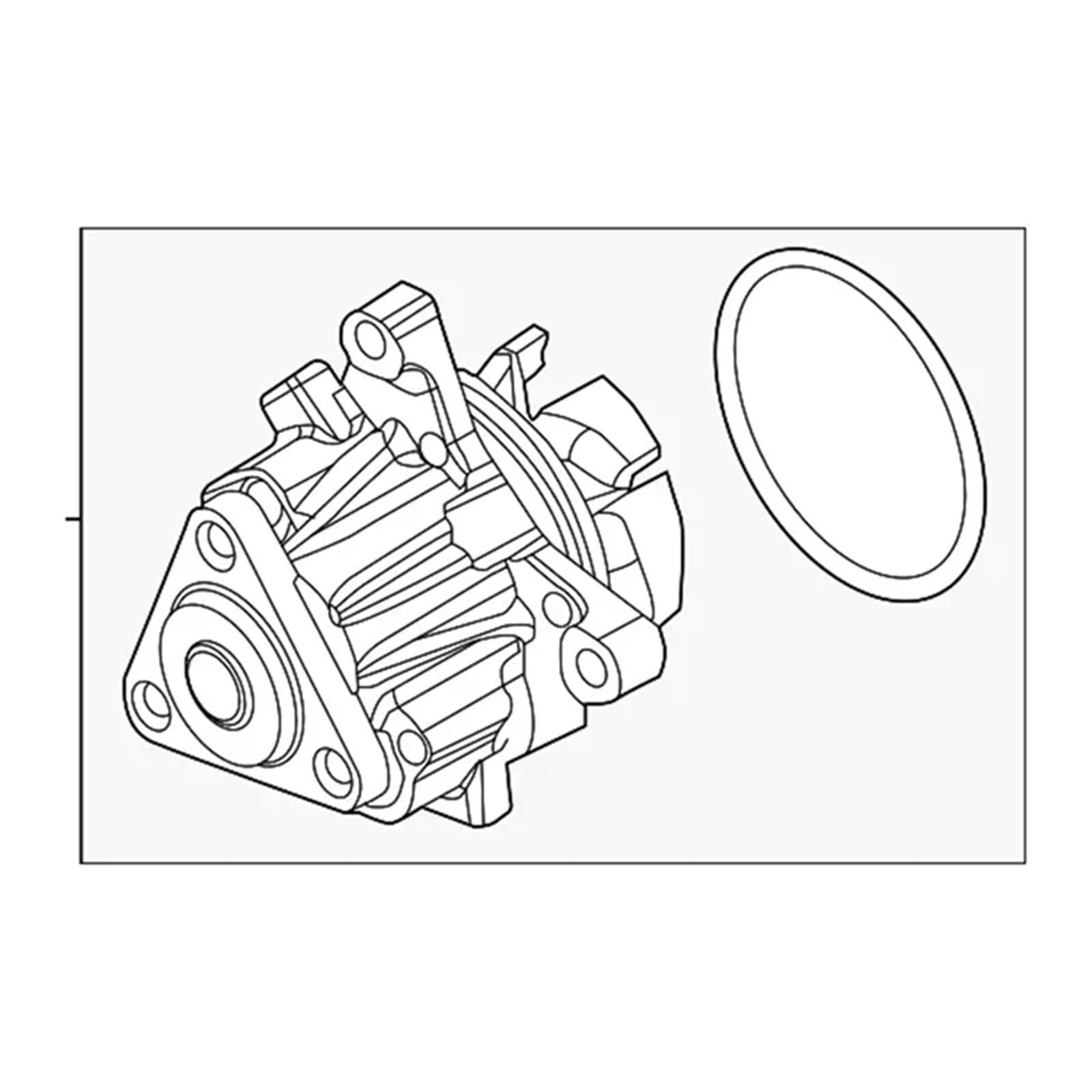Bomba De Agua Del Motor EJ7Z8501H/D/G PW-561 Bomba de agua refrigeración del motor EJ7Z-8501-H Para Ford Mustang componente