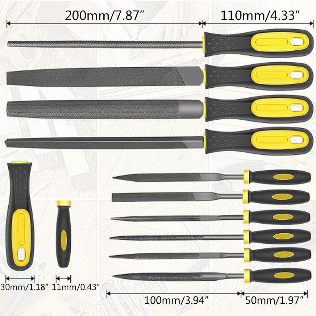 Shaping Tool - Juego de limas de metal, 17 unidades, juego de limas multiusos para limas de metal, trabajo y madera
