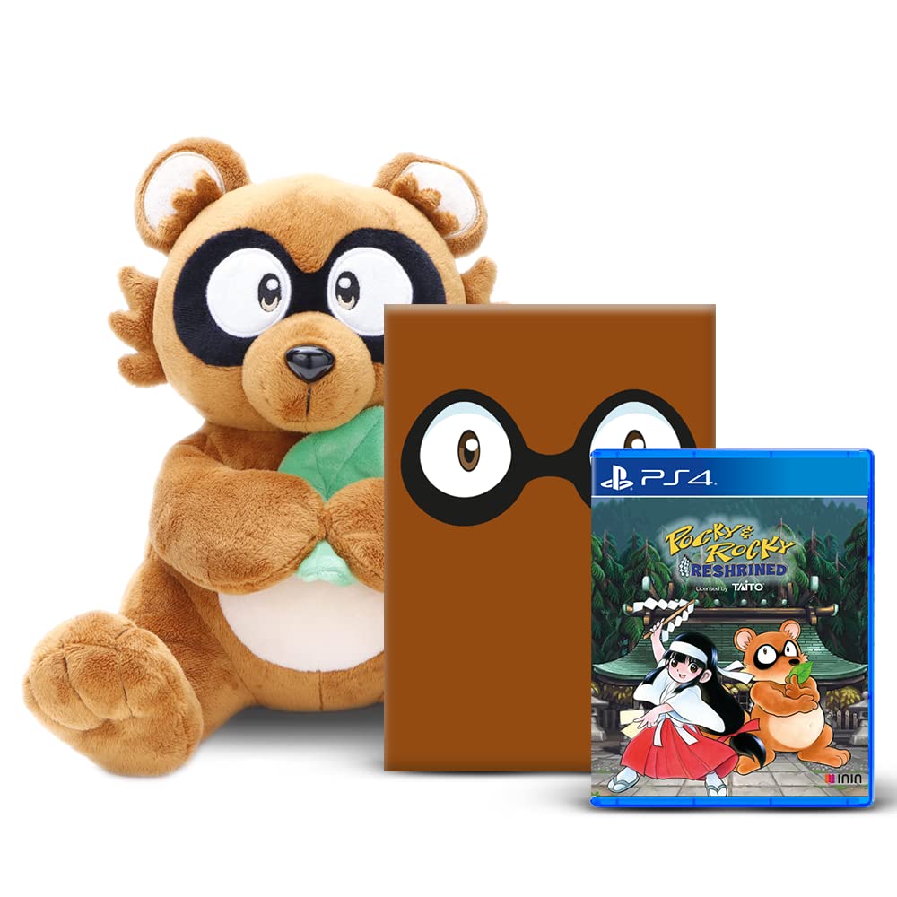Pocky & Rocky Reshrined Collector's Edition Plushie Bundle (PlayStation 4) - LIMITATO
