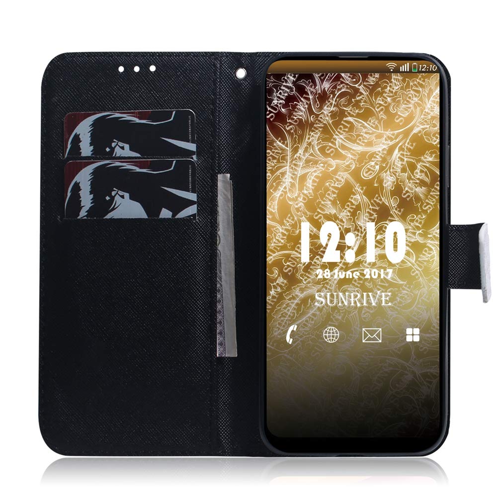 Sunrive Cover per ALCATEL 1C 2019, Custodia con Supporto