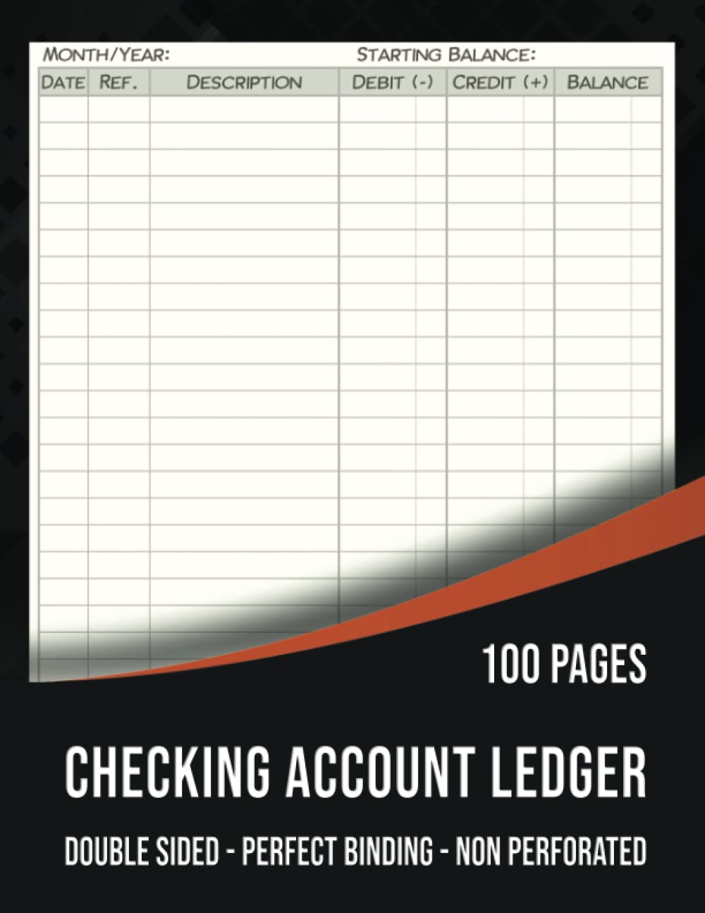Checking Account Ledger: Large Check Register Notebook, Payment Record, Bank Transaction and Balance Book, Debit Card Register, Cream Paper.