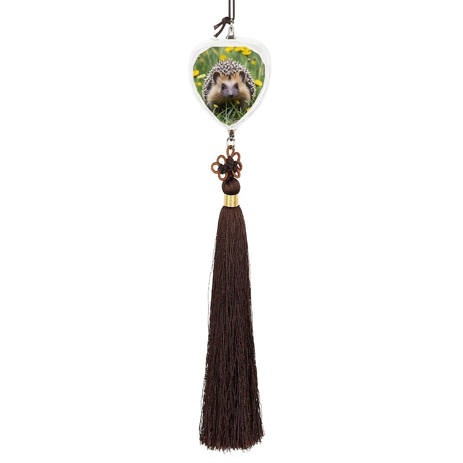 Crystal Auto Pendant Charms Love Crystal Car Rear View Mirror Charms Hedgehog Auto Hanging Interior Ornament Pendant Car Interior Accessories for Women Men CarCharms Decor