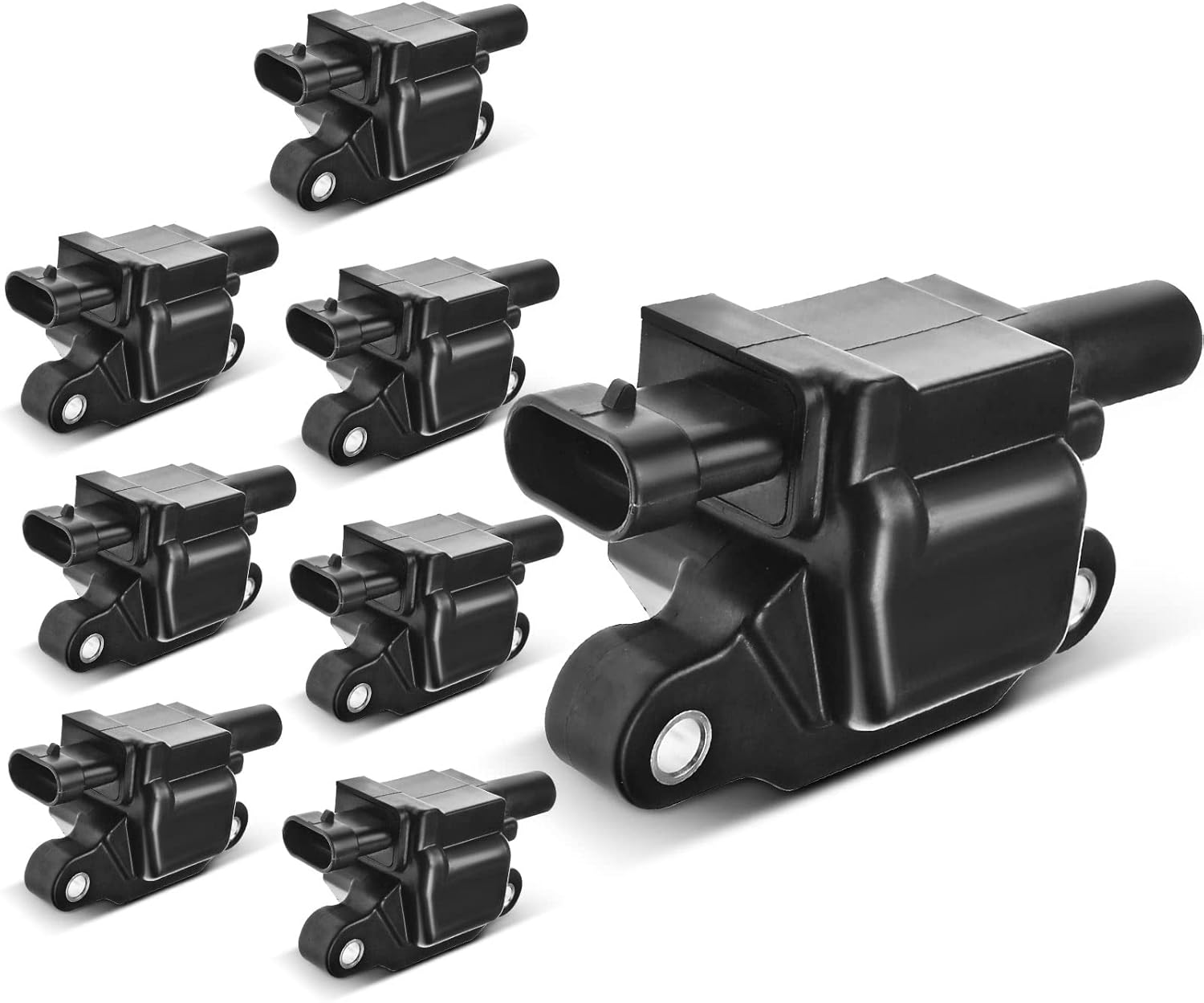 APremium Ignition Coil Pack Set of 8 (Square Coil