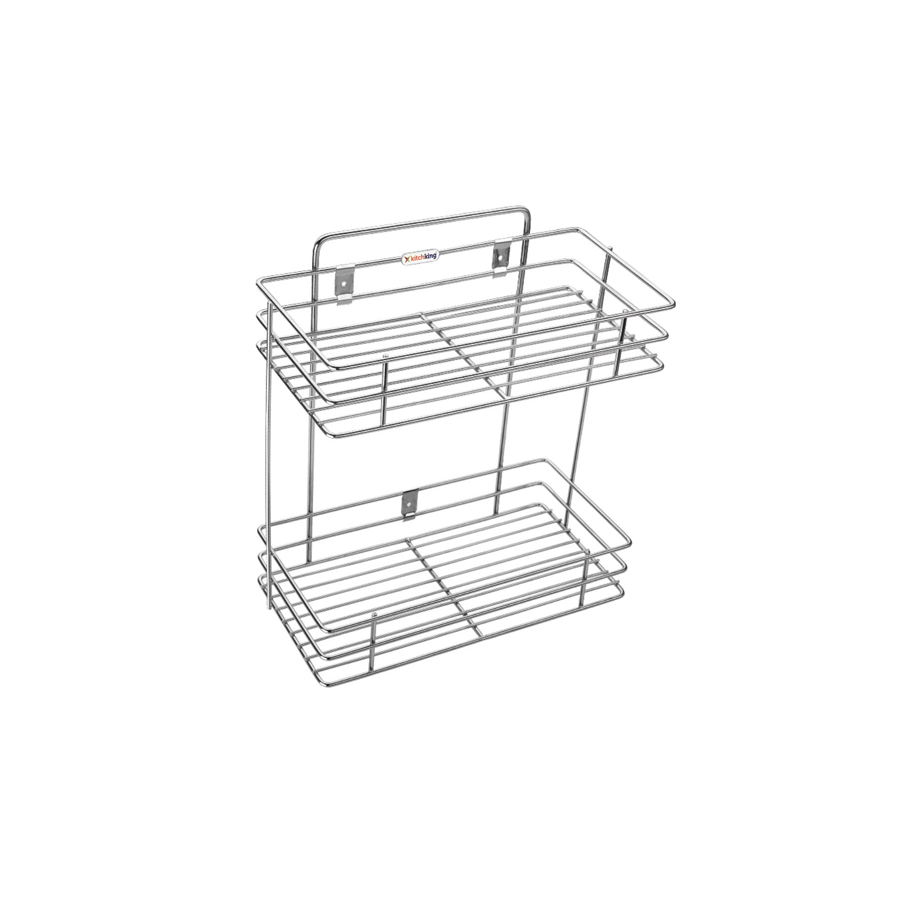 DHAVJ®Stainless Steel 2 Layer Wall Mount Multipurpose Storage Shelf/Rack for Bathroom and Home Kitchen(1pc) (B097KCNV1N) Amazon Price History, Amazon Price Tracker