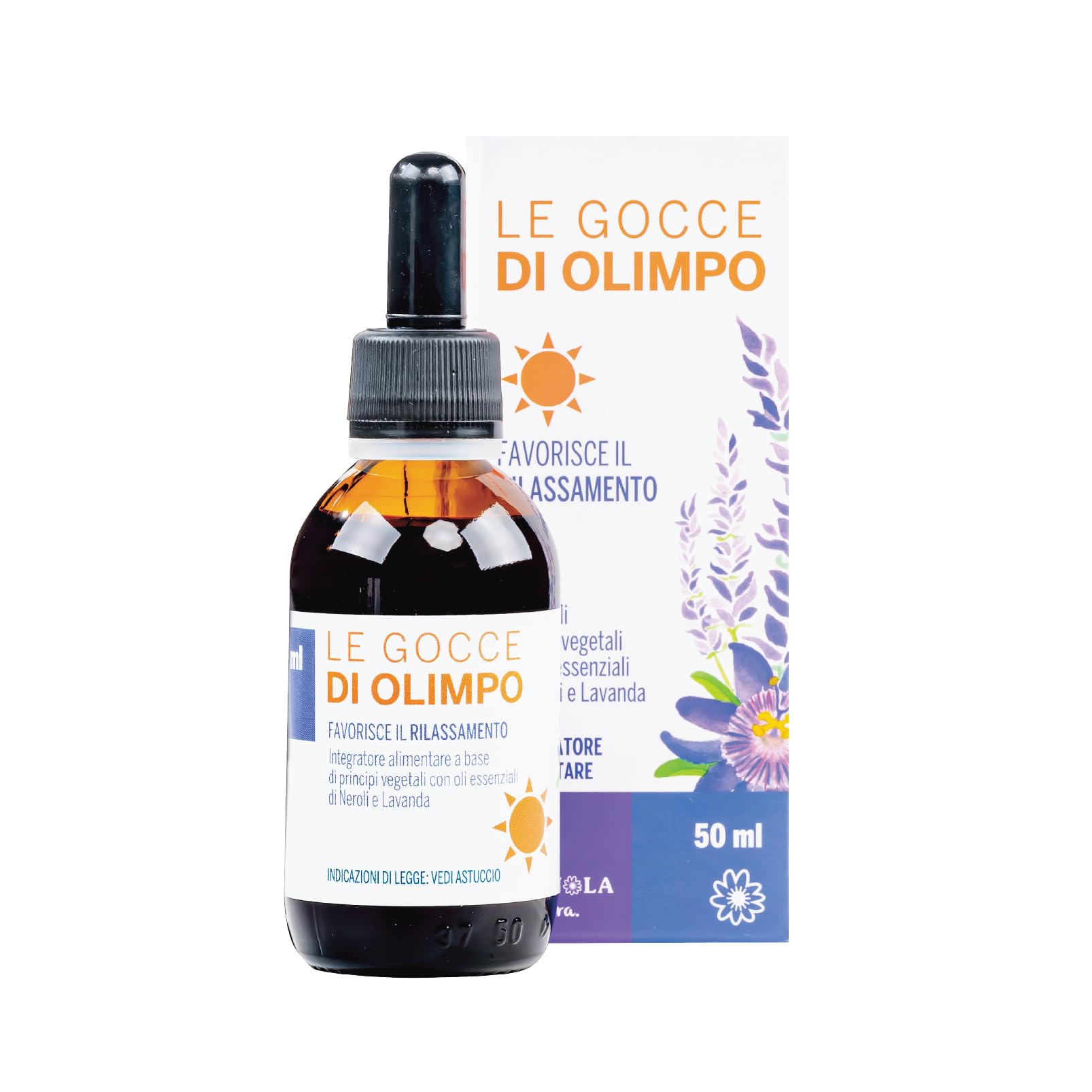 CAGNOLA | Integratore Naturale per Ansia e Stress, Paura, Rilassamento, Le Gocce di Olimpo 50 ml, Gocce Rilassanti Azione Forte con Melissa, Passiflora, Lavanda e Oli Essenziali