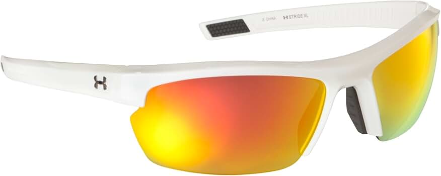 Amazon.com: Under Armour Stride Xl Sunglasses, White/Gray