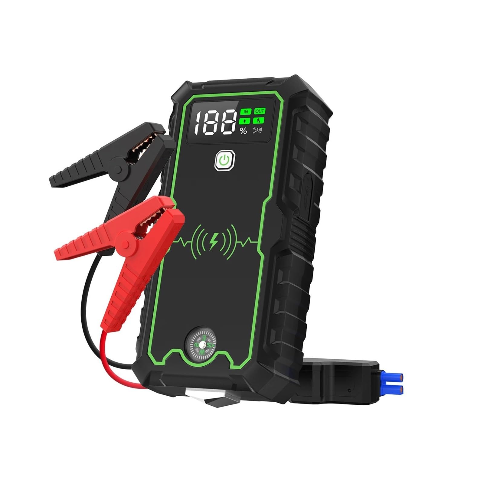 Avviatore di emergenza for auto, Power Bank 4000A, caricabatterie portatile, booster for auto, dispositivo di avviamento automatico da 12 V, avviatore di emergenza for batteria auto