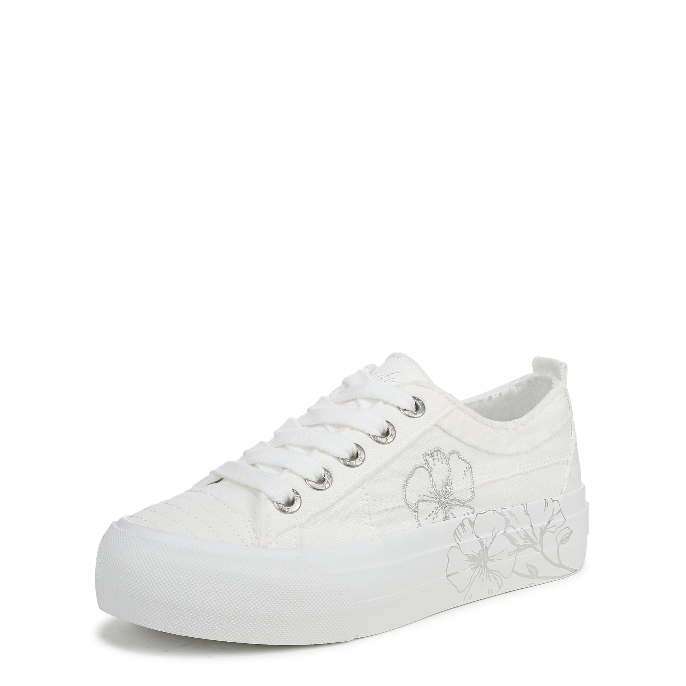 Blowfish Malibu Women's White Sadie-Sun 10 Lace-Up In | Size: 6