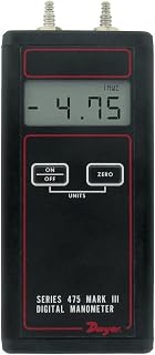 Dwyer 475-3-FM Handheld Digital Manometer 0-200 inWC Intrinsically Safe FM Approved for HVAC Hazardous Areas