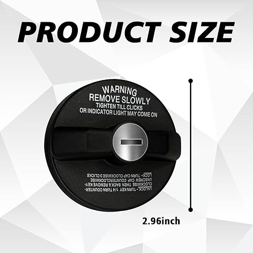 Miniatura 2 de Tanque de combustible con tapa de gasolina con llave, tapa de gasolina con bloqueo de tapa de combustible compatible con Toyota 4Runner, Chevy