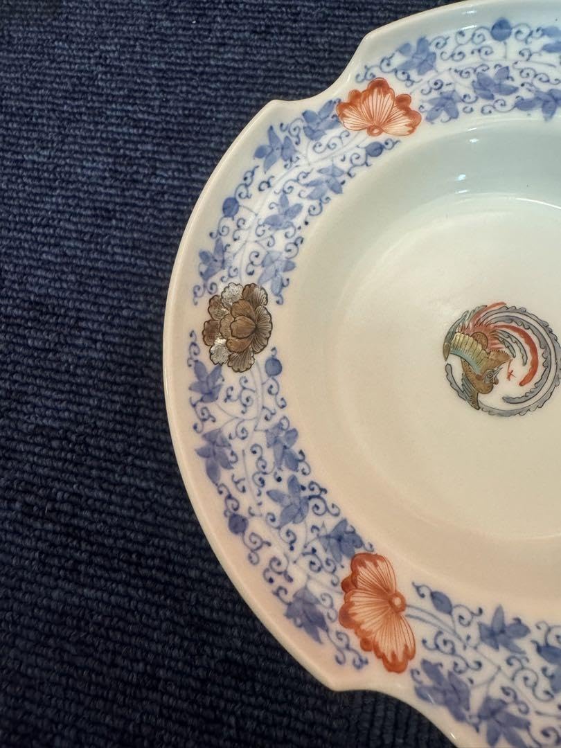 Amazon.co.jp: 1877 十二代 柿右衛門 染錦 牡丹唐草 灰皿 用 : おもちゃ 