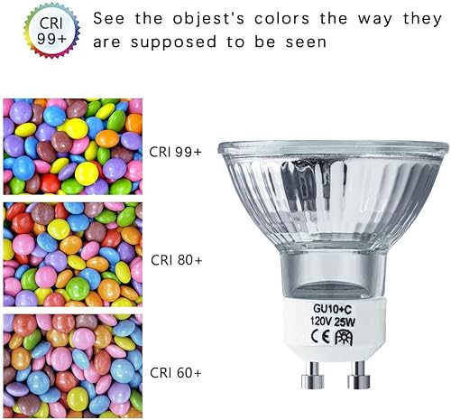 Miniatura 3 de Bombilla Halógena 25 W GU10 120 V NP5 Bombilla de Repuesto para Calentador de Velas, Quemador de Cera Aromática, Fundente de Fragancia, Bombilla