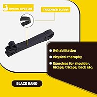 Vista 3 de Pull Up Bands, Resistance Bands, Pull Up Assistance Band Exercise Bands for Men & Women Working Out, Body Stretching, Physical Therapy, Muscle