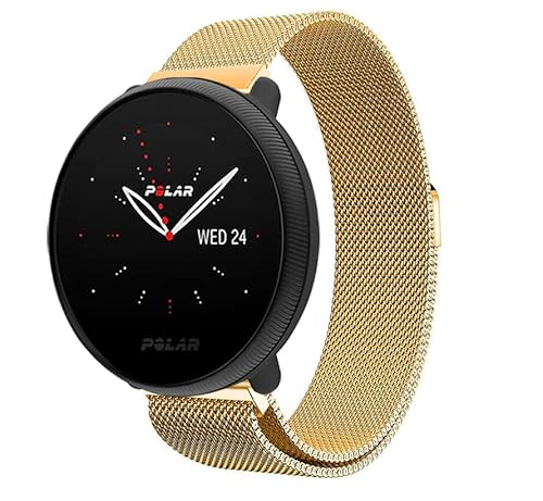 Strap-it Milanese Armband - Gold - Passend für Polar Ignite 2 - Passend für Polar Ignite 2 Cover