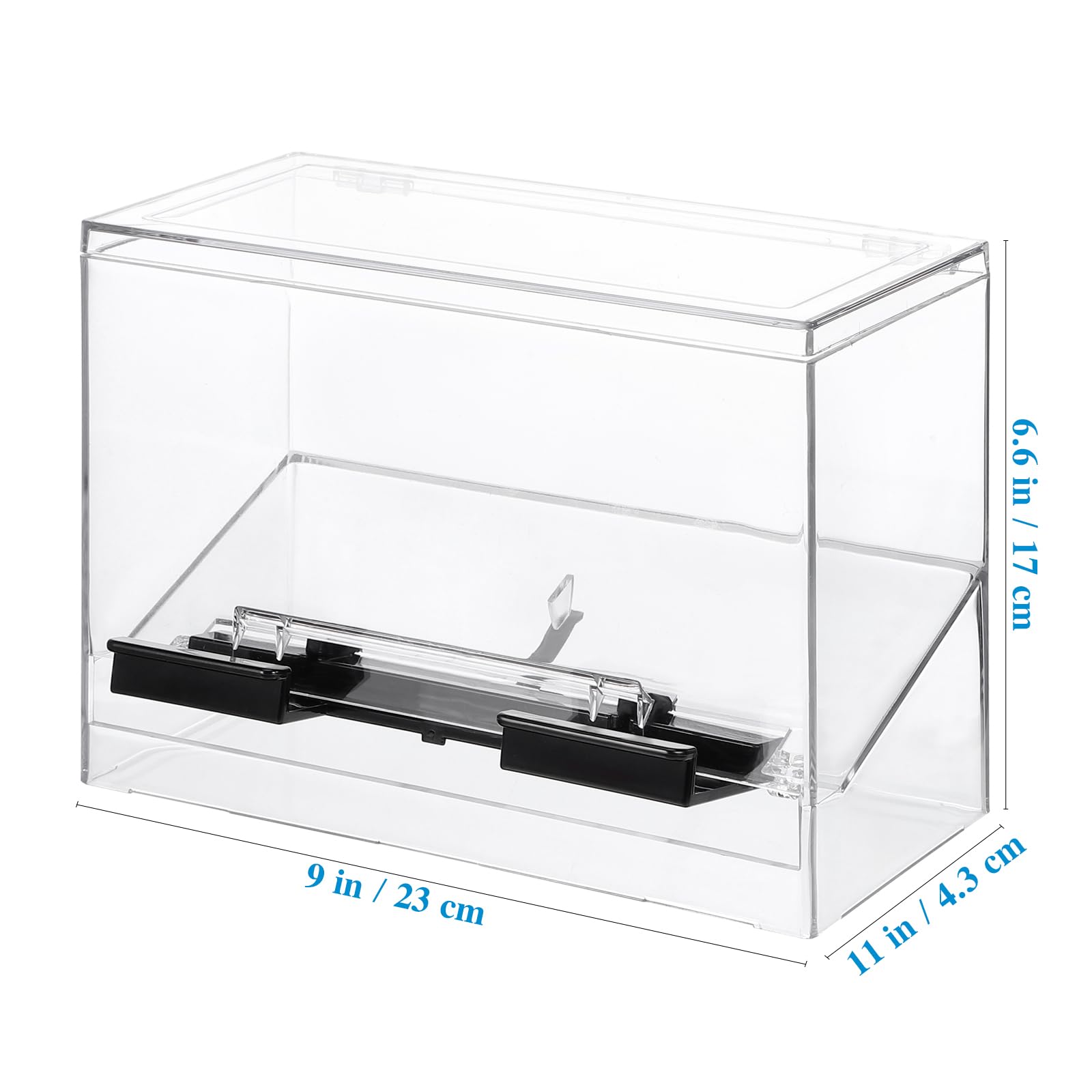 MAGICLULU Selbstbedienungs-Strohbox-Halter, transparenter Strohhalm-Spender, Acryl, Kaffeezubehör