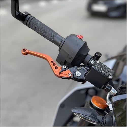 Miniatura 5 de Para Yamaha FZ6 FZ 6 FAZER 2004-2010 Empuñaduras de motocicleta Manillar CNC Aluminio Ajustable Palancas de Embrague de Freno (Color G)