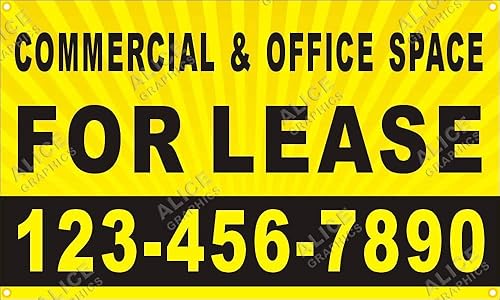 Letrero impreso personalizado de 28 x 46 pulgadas con tu número de teléfono (diseño #5), cambio de texto existente disponible (opcional)