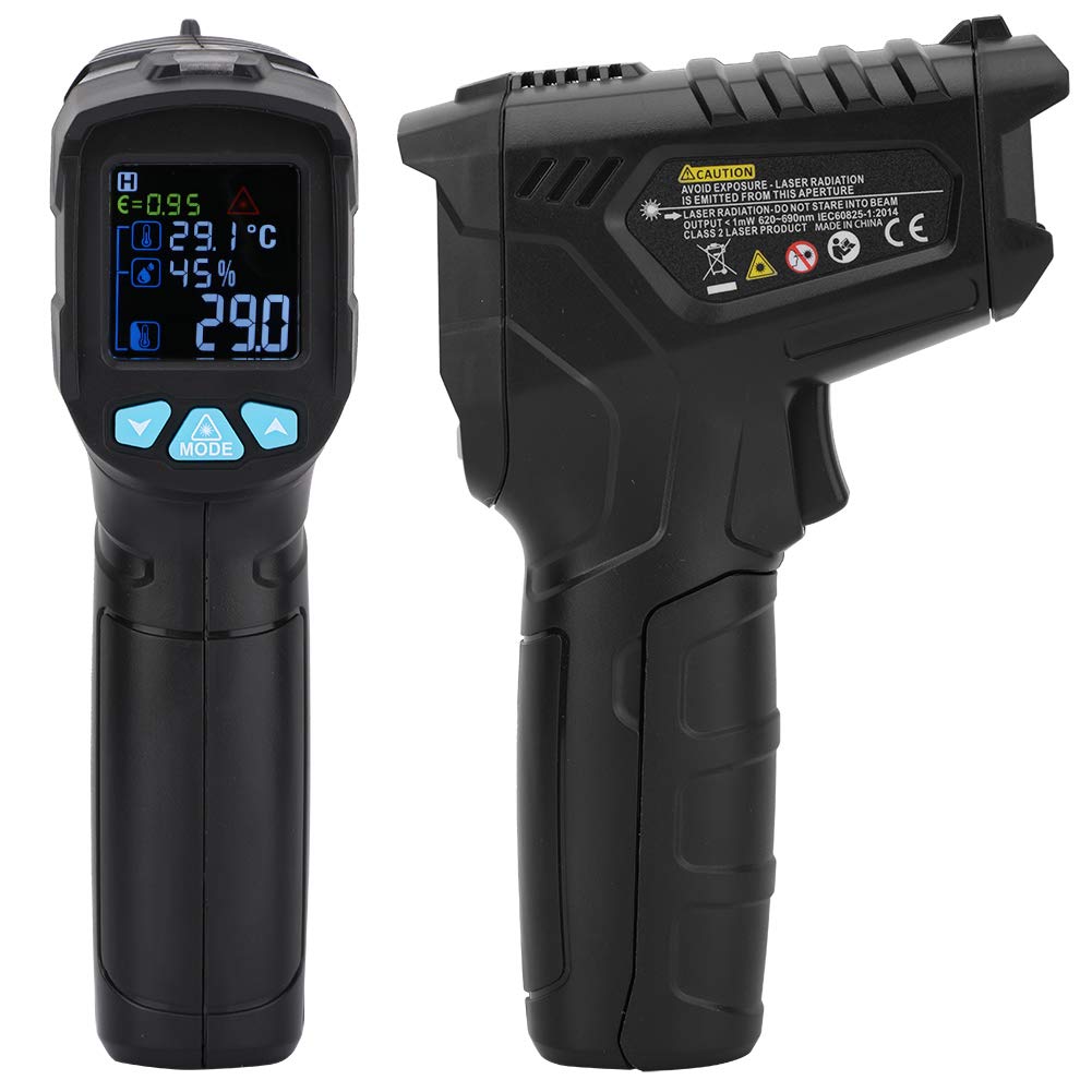 Pistolet termometru Ręczny pistolet do pomiaru temperatury na podczerwień Ręczny pistolet do pomiaru temperatury z uchwytem laserowym