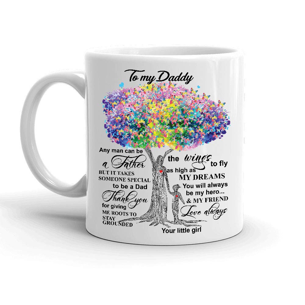 Father days| Dad gifts from Daughter | To My Daddy Coffee Mug Birthday Gift for Dad Christmas gift for father-Father-Daughter-Little girl