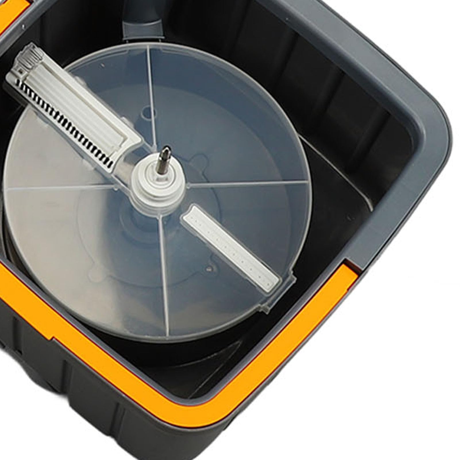 Cubo Fregona Giratorio 360 Grados con Escurridor Automático Separación Agua Limpia y Sucia Juego Cubo Fregona para Suelos de Madera Mármol Azulejos para Hogares, Cocinas, Baños, Oficinas