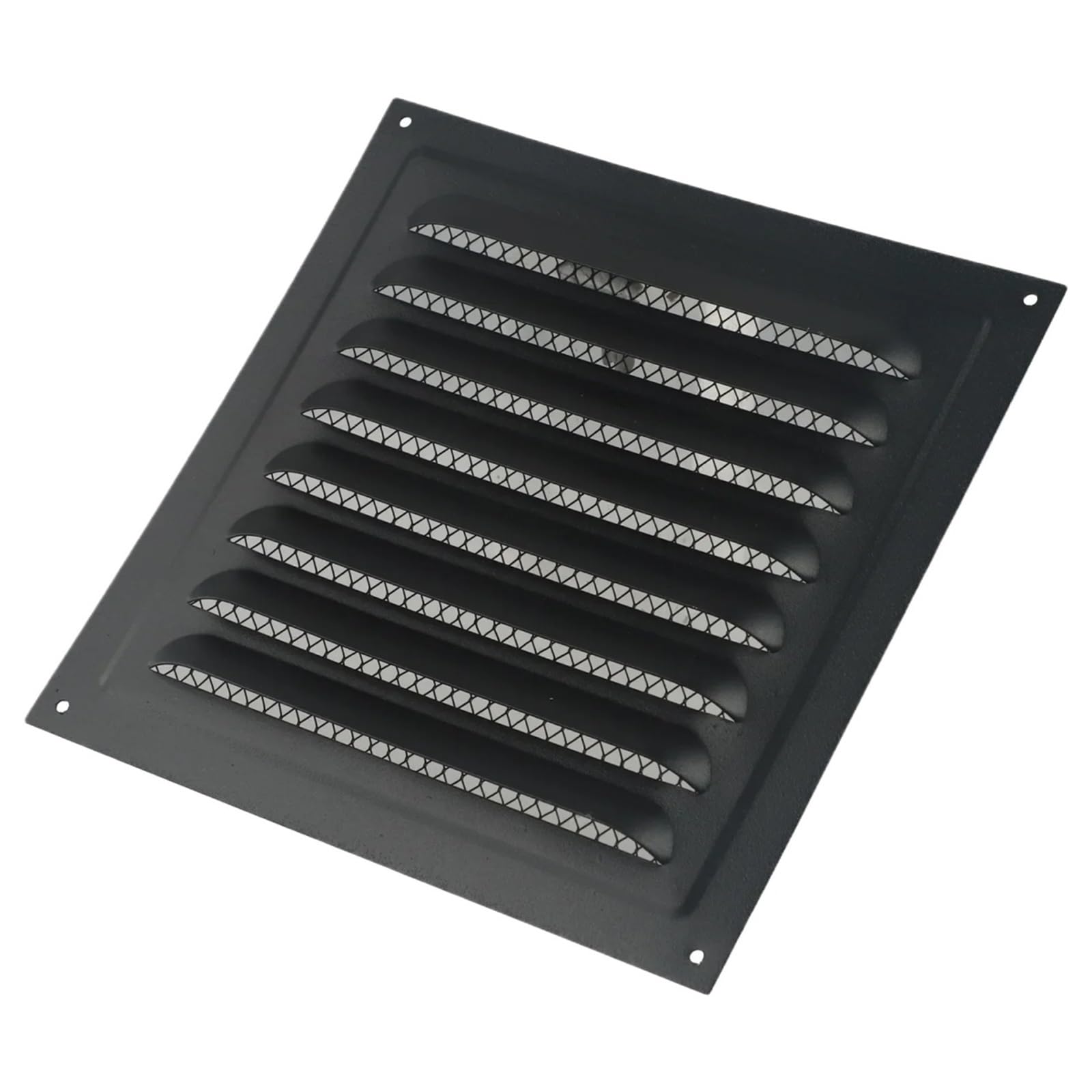 Ventilator Grille Ventilation with Insect Screen Vent Cover Airflow for Ceiling Side Wall for air Vent(Black)
