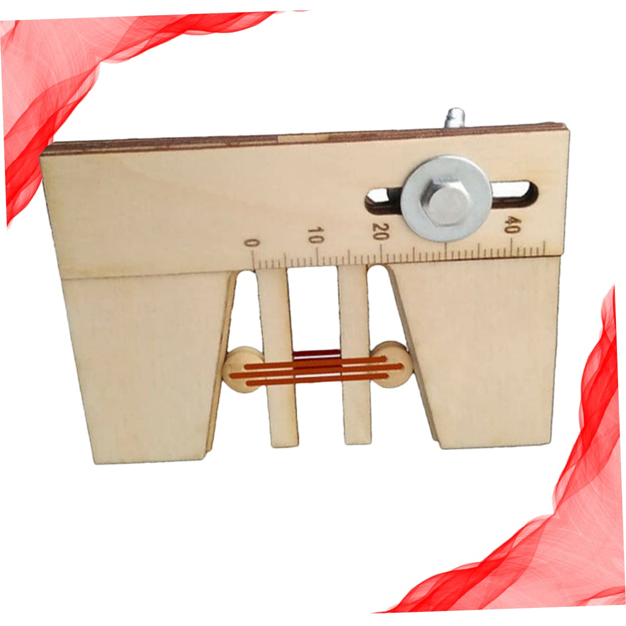 ibasenice 2pezzi Strumento Di Ormeggio Legno Per Modelli Di Vela Compatto e Leggero Con Display Scala Realizzato Materiale Legnoso Per Uso Elegante e Funzionale