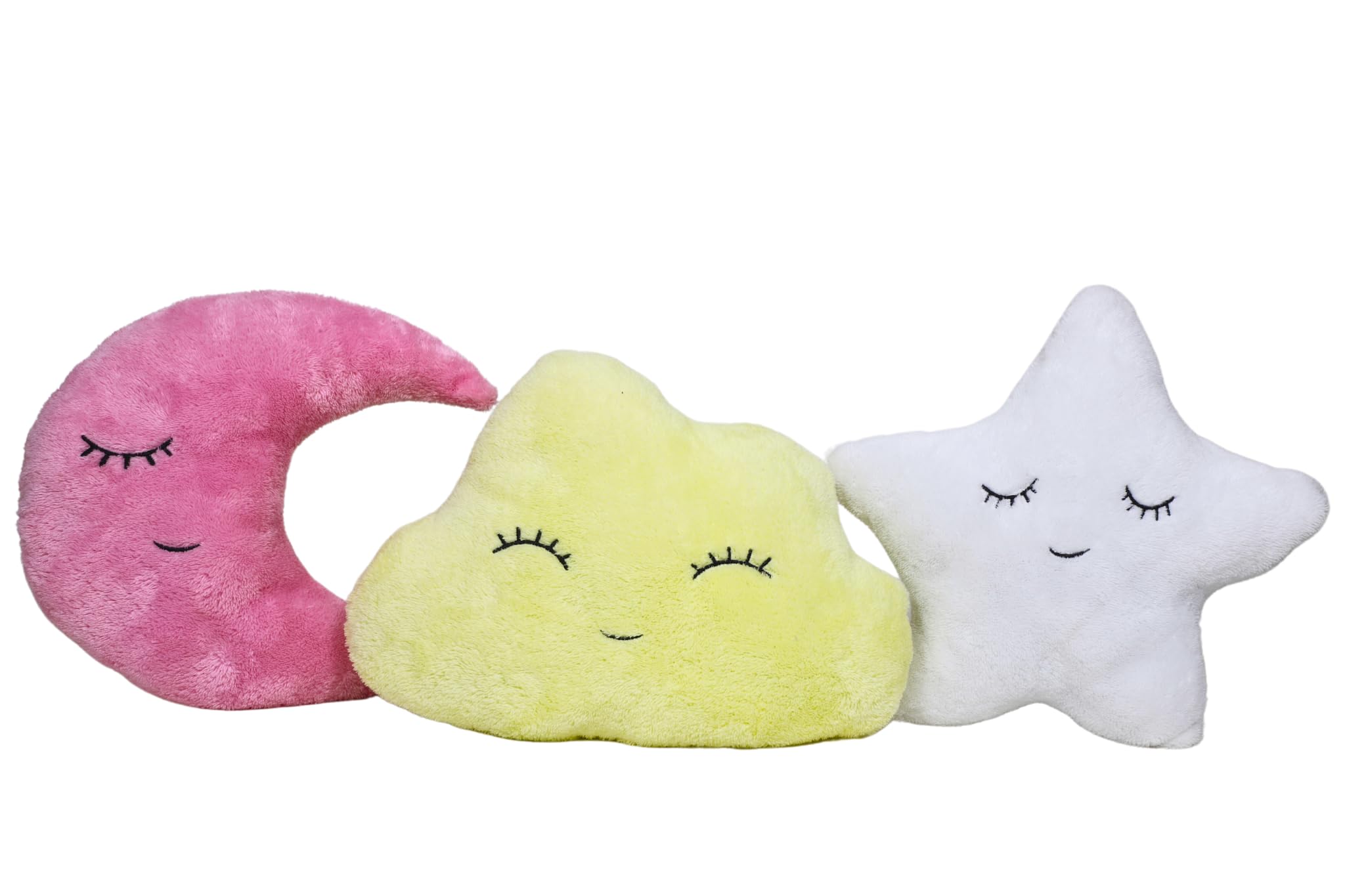 See full amazon price history chart for Humpy Hare Cute Soft Plush Cloud Moon Star Pillow Toy Set, Cot Cushion - Pack of 3, Playing Soft Toy for Kids, Children, Baby Play Cushion, Stuffed Plush Pillow (Lemon Yellow, Rose Gold, White) Humpy Hare Cute Soft Plush Cloud Moon Star Pillow Toy Set, Cot Cushion - Pack of 3, Playing Soft Toy for Kids, Children, Baby Play Cushion, Stuffed Plush Pillow (Lemon Yellow, Rose Gold, White) (B0C8R216L3) Amazon Price History, Amazon Price Tracker