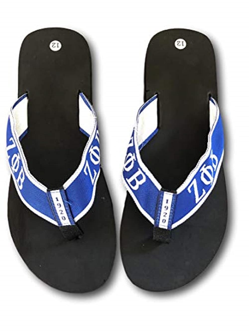 Zeta Phi BetaLadies Thong-Style Flip Flop Sandals Size 10