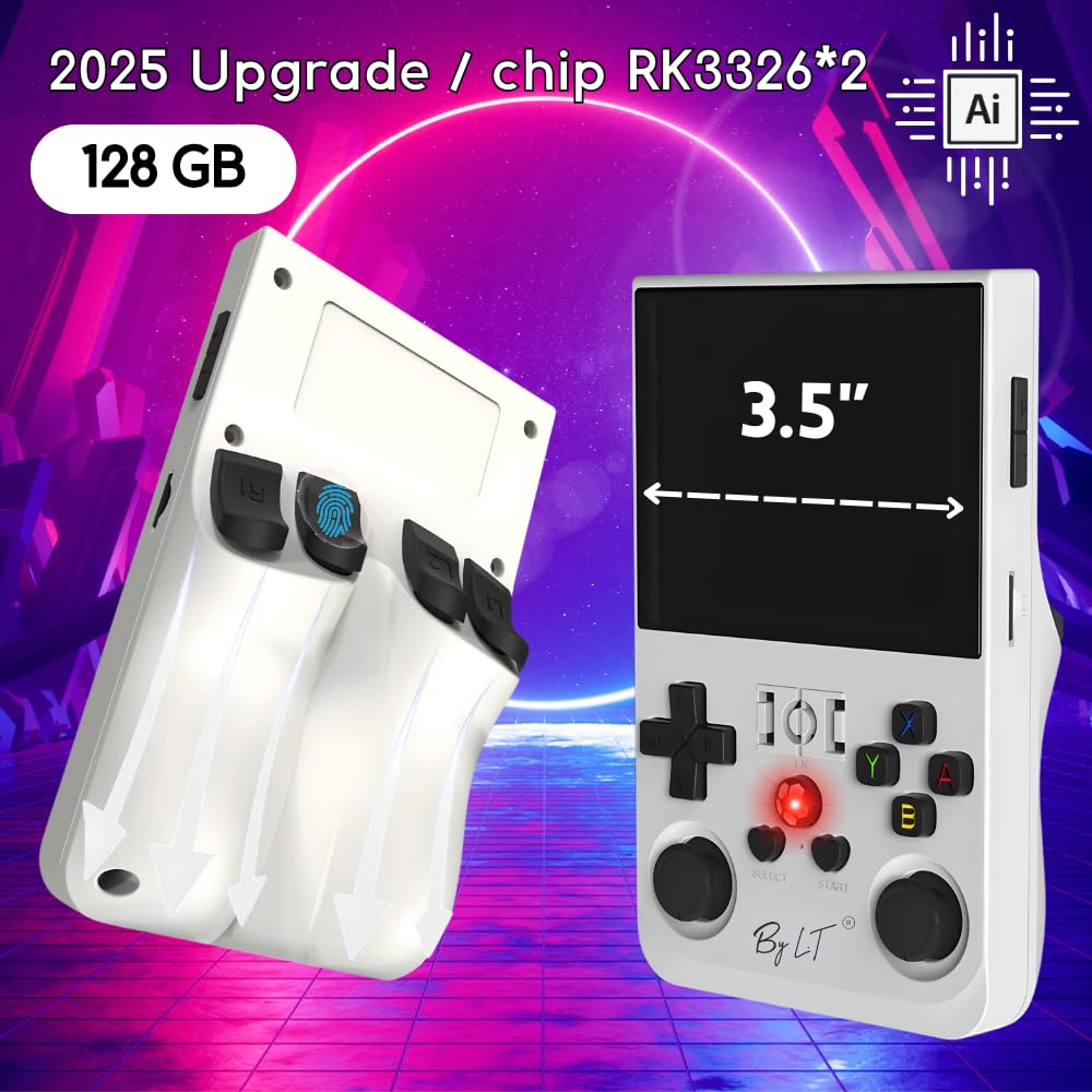 Console De Jeu Portable - Qiilu - Rétro - Écran IPS 3,5 Pouces - 11